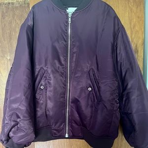 Frankie Shop ASTRA BOMBER JACKET - ROYAL PURPLE